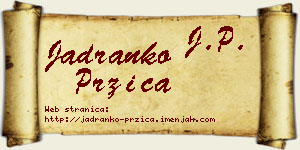 Jadranko Pržica vizit kartica